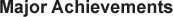 Major Achievements Title